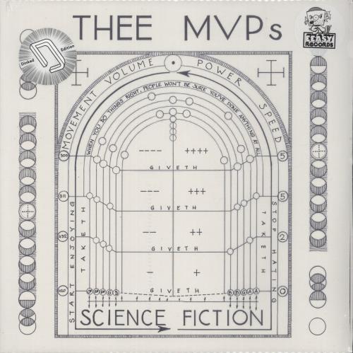 Thee MVPs Science Fiction - Blue Splatter Vinyl - Autographed + Slipmat - Sealed vinyl LP album (LP record) UK 8IXLPSC879337