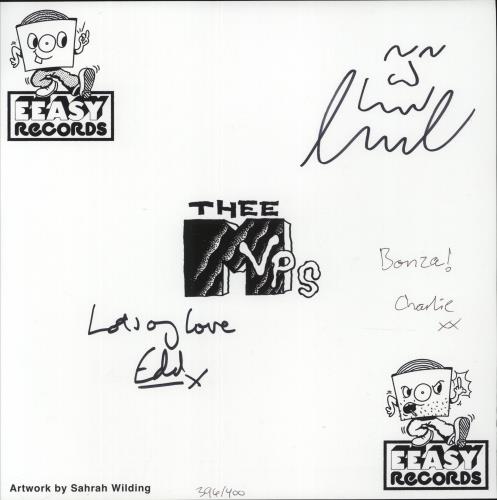 Thee MVPs Science Fiction - Blue Splatter Vinyl - Autographed + Slipmat - Sealed vinyl LP album (LP record) UK 8IXLPSC879337