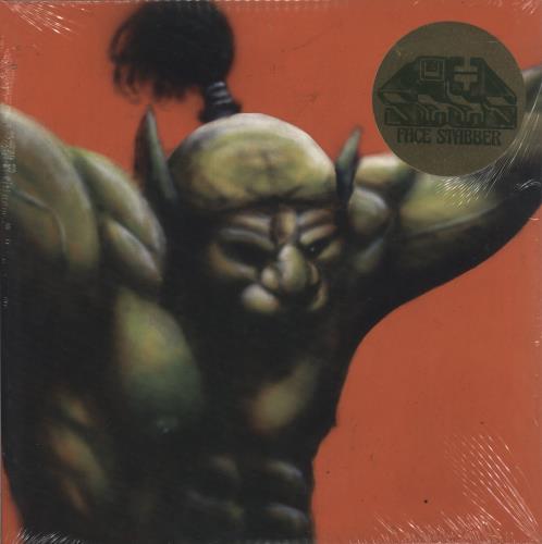 Thee Oh Sees Face Stabber - Olive Green with Translucent Red Splatter & Red Translucent with Olive Green Splatter 2-LP vinyl record set (Double LP Album) UK YK72LFA877409