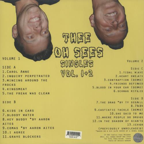 Thee Oh Sees Singles Vol. 1 + 2 - Yellow Vinyl 2-LP vinyl record set (Double LP Album) UK YK72LSI869123