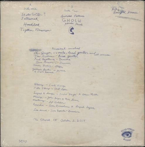 Thee Oh Sees The Chapel, SF 10-2-19 - Blue/Bone With Black Splatter Vinyl & Red/Bone With Black Splatter Vinyl 2-LP vinyl record set (Double LP Album) UK YK72LTH870602