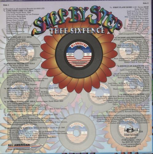 Thee Sixpence Step By Step vinyl LP album (LP record) Italian SXGLPST875742