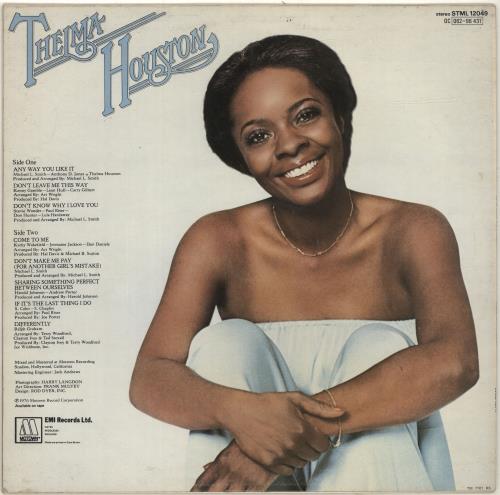 Thelma Houston Any Way You Like It vinyl LP album (LP record) UK THHLPAN692539