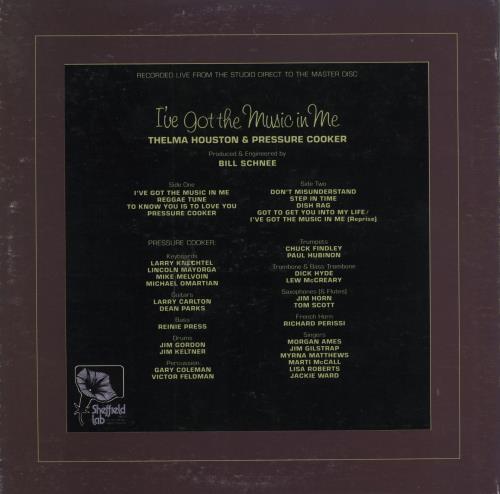 Thelma Houston I've Got The Music In Me - Direct To Disc - EX vinyl LP album (LP record) US THHLPIV789527