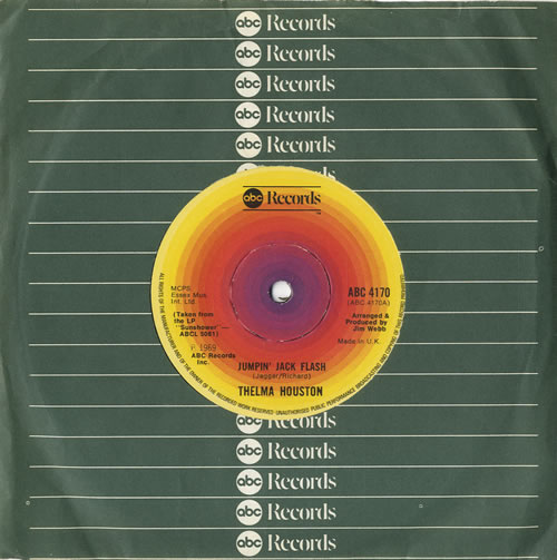 Thelma Houston Jumpin' Jack Flash 7" vinyl single (7 inch record / 45) UK THH07JU550321