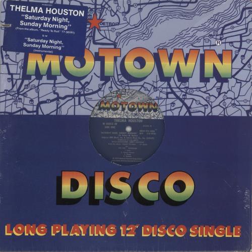 Thelma Houston Saturday Night Sunday Morning 12" vinyl single (12 inch record / Maxi-single) US THH12SA890841
