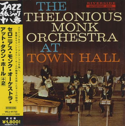 Thelonious Monk At Town Hall CD album (CDLP) Japanese TM4CDAT372458