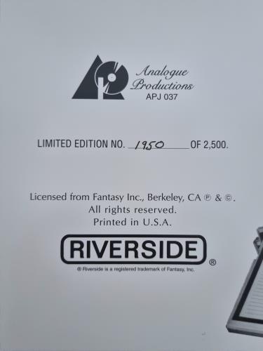 Thelonious Monk The Riverside Tenor Sessions - Numbered Vinyl Box Set US TM4VXTH773398