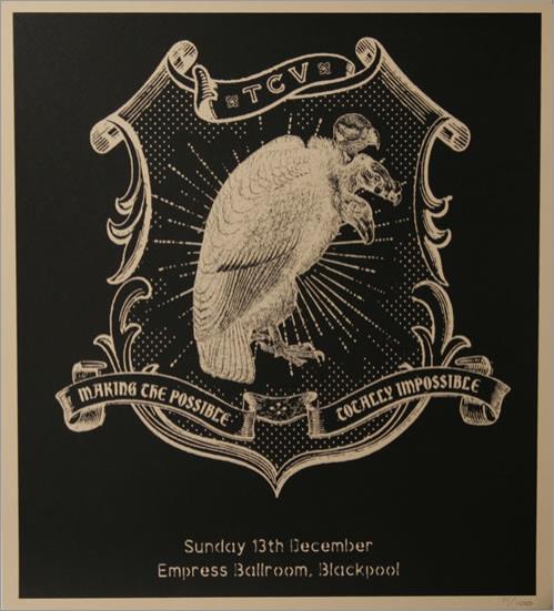 Them Crooked Vultures 2009 Tour Lithograph artwork UK CVOARTO503369