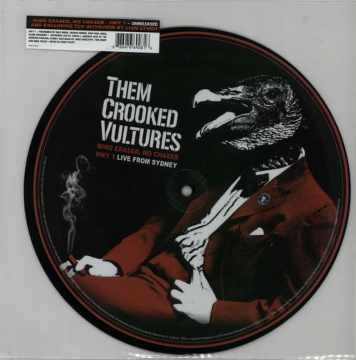 Them Crooked Vultures Mind Eraser, No Chaser 10" Vinyl Picture Disc (10 inch Record Single) UK CVO1PMI585295