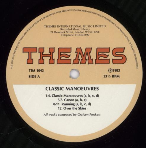 Themes International Music Classic Manoeuvres vinyl LP album (LP record) UK -YOLPCL892945
