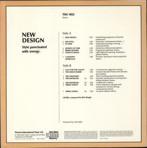 Themes International Music New Design vinyl LP album (LP record) UK -YOLPNE892927