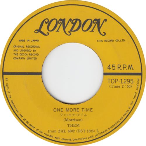 Them One More Time 7" vinyl single (7 inch record / 45) Japanese T-M07ON653614