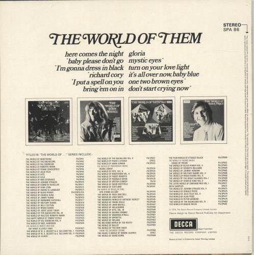 Them The World Of Them vinyl LP album (LP record) UK T-MLPTH693674