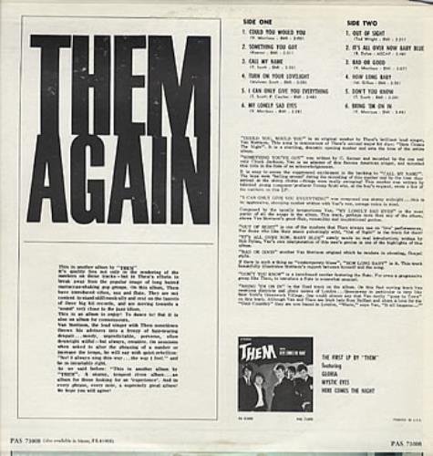 Them Them Again vinyl LP album (LP record) US T-MLPTH308429