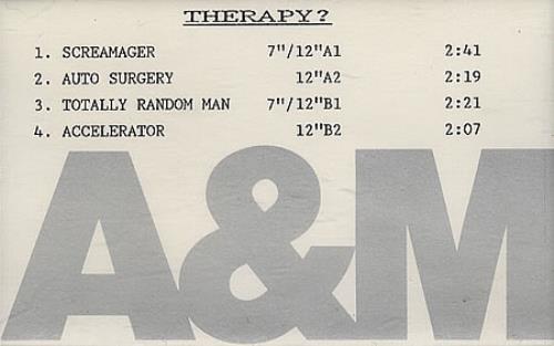 Therapy? Screamager cassette single UK THPCSSC391555