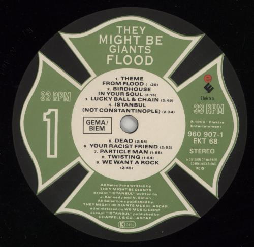 They Might Be Giants Flood - EX vinyl LP album (LP record) UK TMGLPFL526086