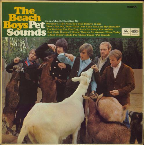 The Beach Boys Pet Sounds - 1st - VG vinyl LP album (LP record) UK BBOLPPE599148