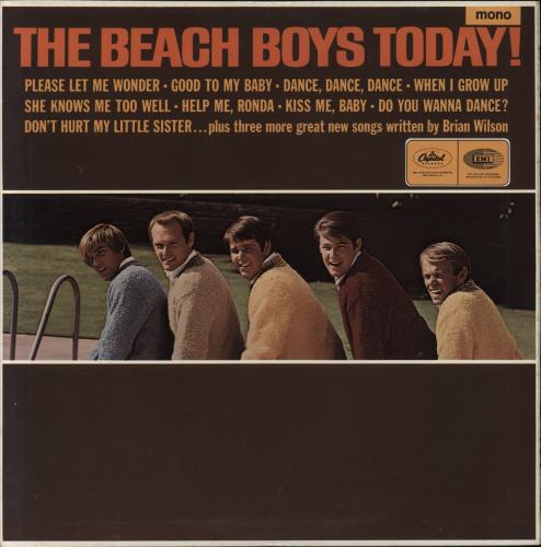 The Beach Boys Today! - Original Mono - EX vinyl LP album (LP record) UK BBOLPTO646535