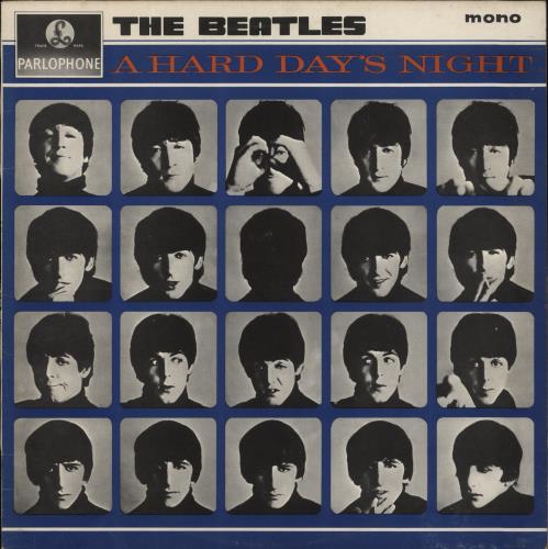 The Beatles A Hard Day's Night - 80's - B/Y vinyl LP album (LP record) UK BTLLPAH271789