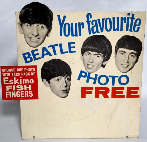 The Beatles Eskimo Fish Fingers + 4 Cards display UK BTLDIES733712