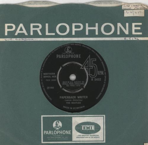 The Beatles Paperback Writer - 1st - 4pr - EX 7" vinyl single (7 inch record) UK BTL07PA610567