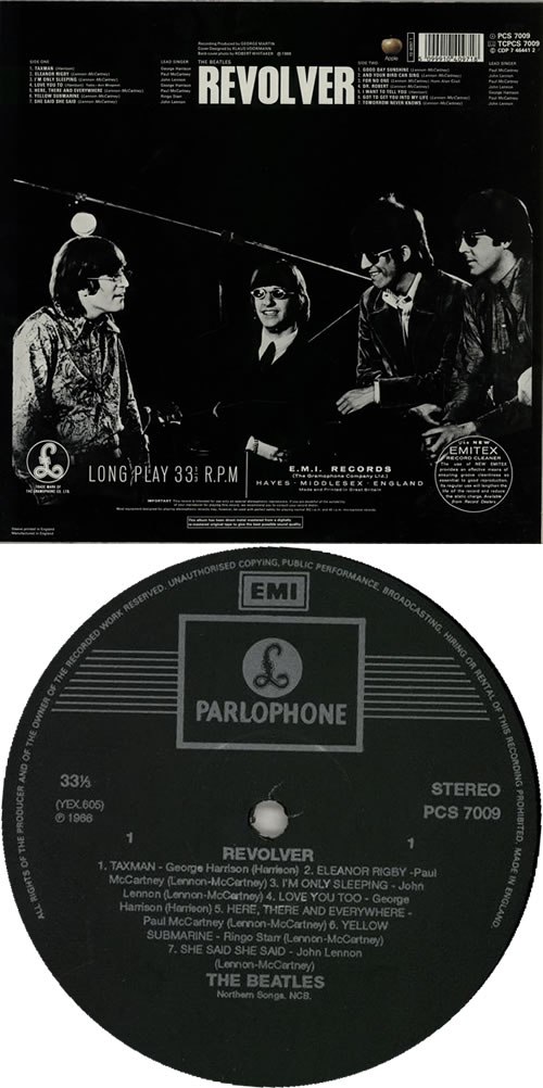 The Beatles Revolver DMM UK vinyl LP album (LP record