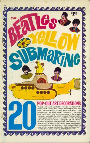 The Beatles The Beatles Yellow Submarine Pop-Out Art Decorations book US BTLBKTH343213