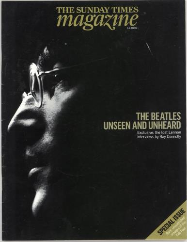 The Beatles The Sunday Times Magazine - September 2009 memorabilia UK BTLMMTH733739