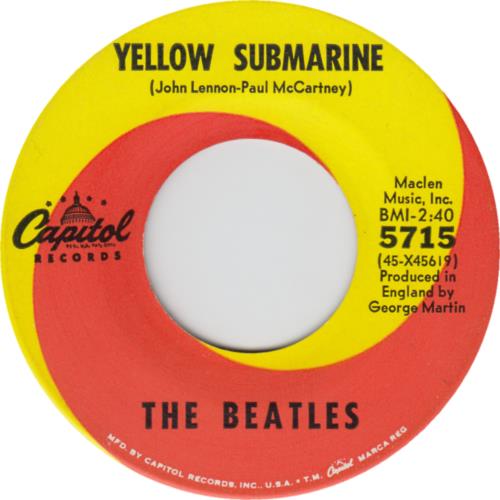 The Beatles Yellow Submarine US 7" vinyl single (7 inch record) (298281)
