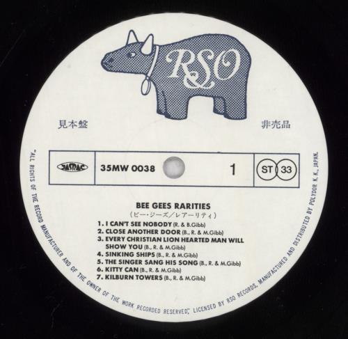 その他 2discs LP Bee Gees Rarities 35MW00389 RSO /00660 Bee Gees – Bee Gees – Vinyl (LP, Compilation, Reissue