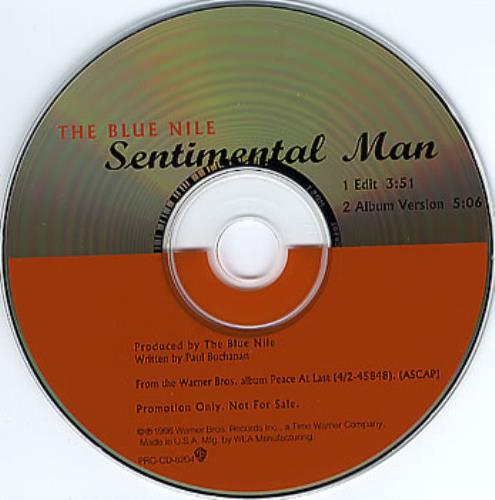 The Blue Nile Sentimental Man US Promo CD single (CD5 / 5