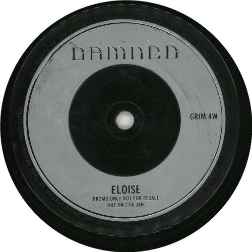 The Damned Eloise 7" vinyl single (7 inch record) UK DAM07EL328053