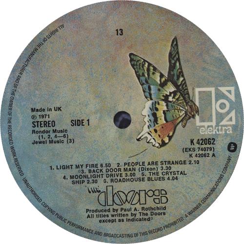 The Doors 13 2nd UK vinyl LP album (LP record) (589663)