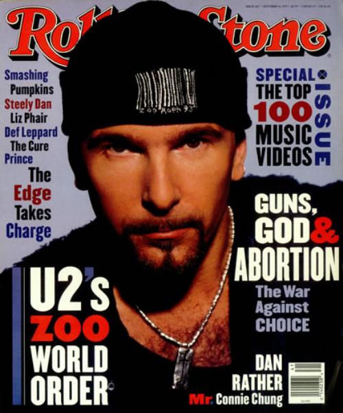 The Edge (U2) Rolling Stone US magazine (436344) OCTOBER 14 1993