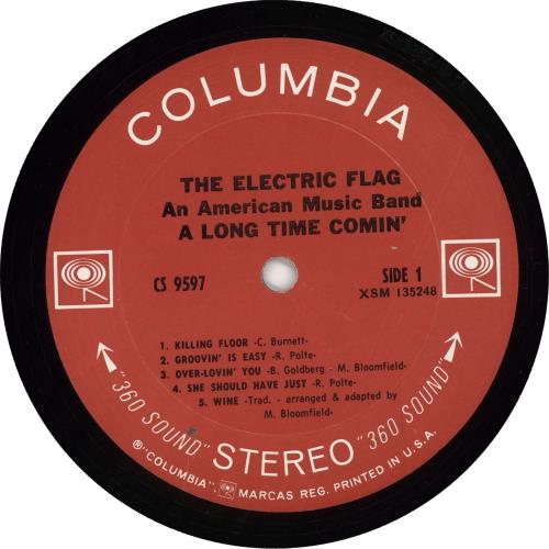 The Electric Flag A Long Time Comin' 1st US vinyl LP album (LP record