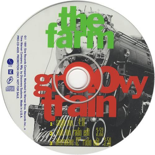 The Farm Groovy Train US Promo CD single (CD5 / 5") (31012)