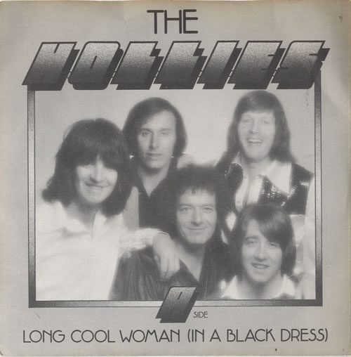 The Hollies Long Cool Woman In A Black Dress P/S UK Promo 7" vinyl single (7 inch record / 45