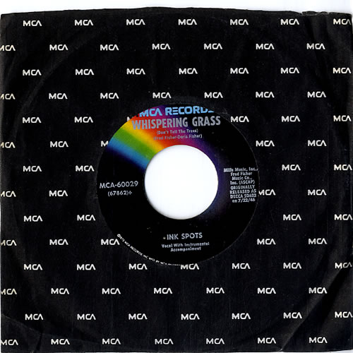 The Ink Spots Whispering Grass (Don't Tell The Trees) US 7" vinyl