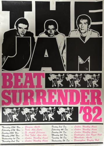 The Jam Beat Surrender '82 poster UK JAMPOBE232478