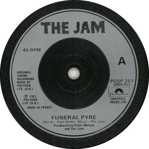 The Jam Funeral Pyre UK 7" vinyl single (7 inch record / 45) (700387)