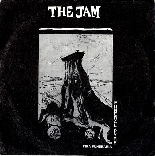 The Jam Pira Funeraria (Funeral Pyre) Spanish 7" vinyl single (7 inch