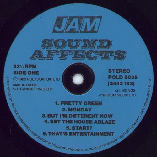 The Jam Sound Affects Deletion hole French vinyl LP album (LP record) (799754)