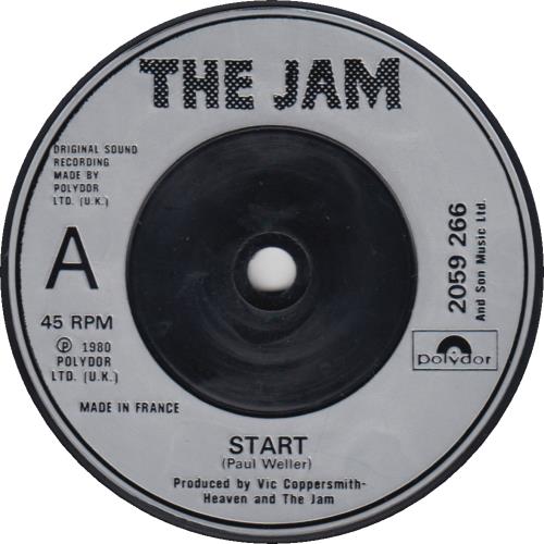 The Jam Start! Made In France UK 7" vinyl single (7 inch record / 45