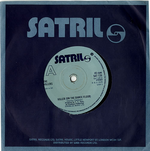 The Killers (70s) Killer (On The Dance Floor) UK 7" vinyl single (7