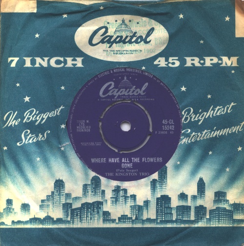 The Kingston Trio Where Have All The Flowers Gone UK 7" vinyl single (7