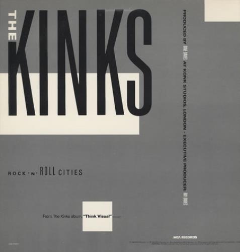 The Kinks Rock 'n' Roll Cities US Promo 12" vinyl single (12 inch record / Maxi-single) (77572)