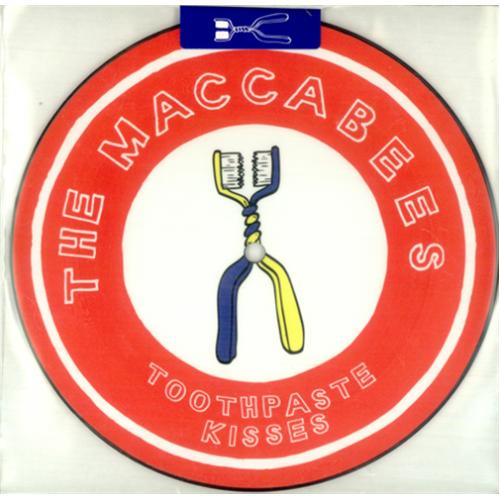 The Maccabees Toothpaste Kisses UK 7" vinyl picture disc (7 inch