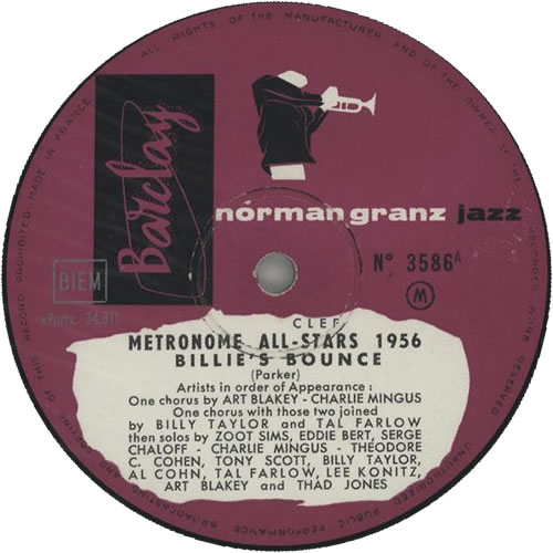 The Metronome All Stars Metronome AllStars 1956 French vinyl LP album