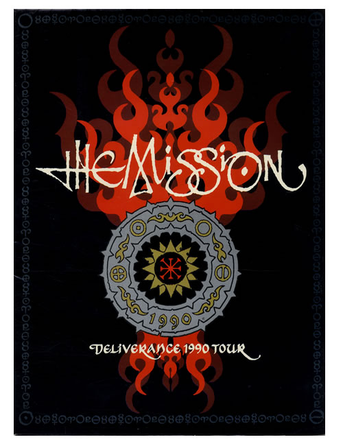 The Mission Deliverance 1990 Tour UK tour programme (294412) TOUR PROGRAMME